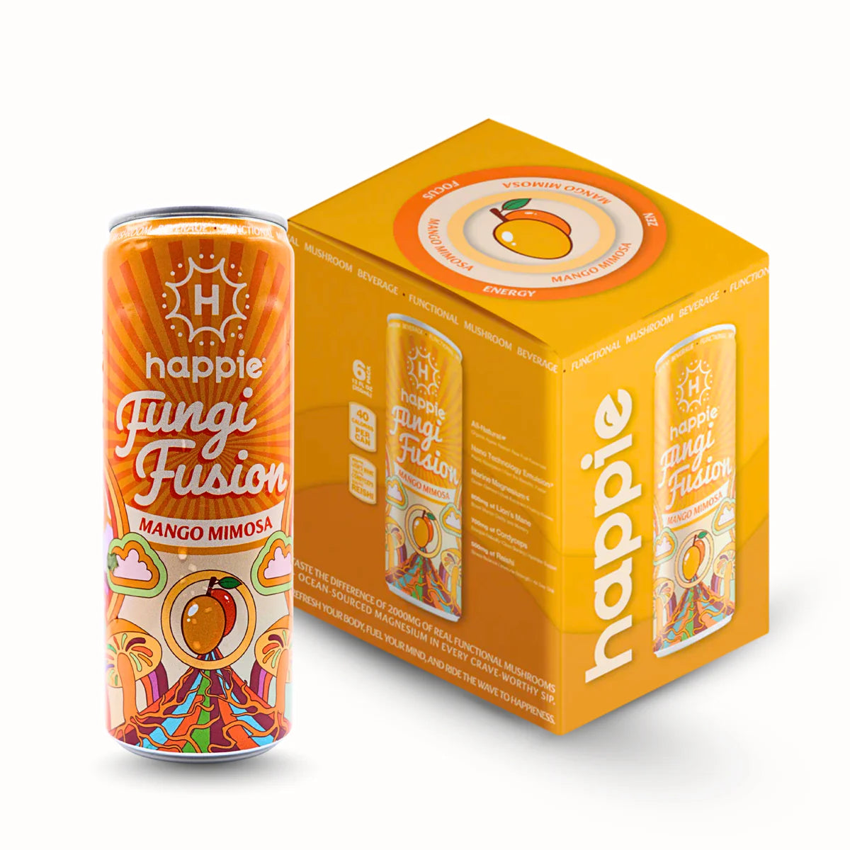 Happie Fungi Fusion Mango Mimosa 6 Pack