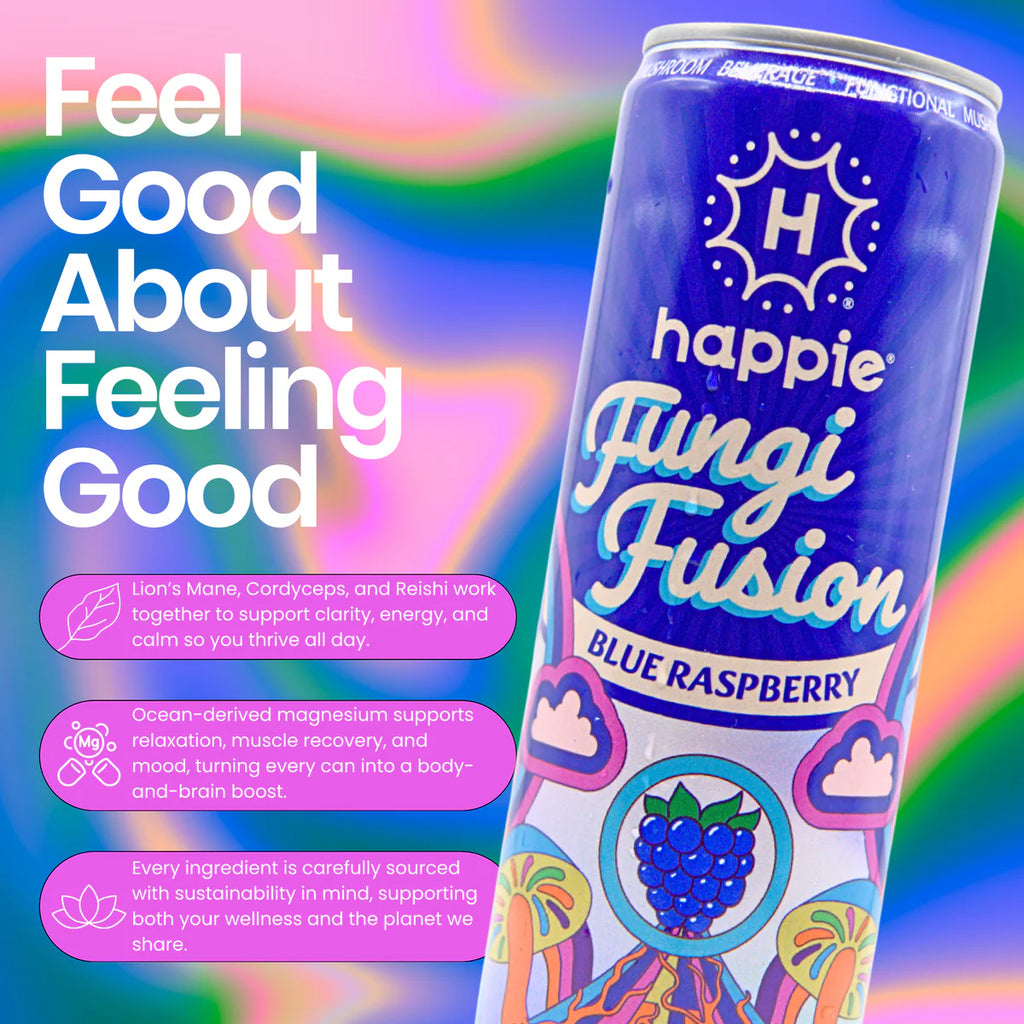 Happie Fungi Fusion Blue Raspberry 6 Pack