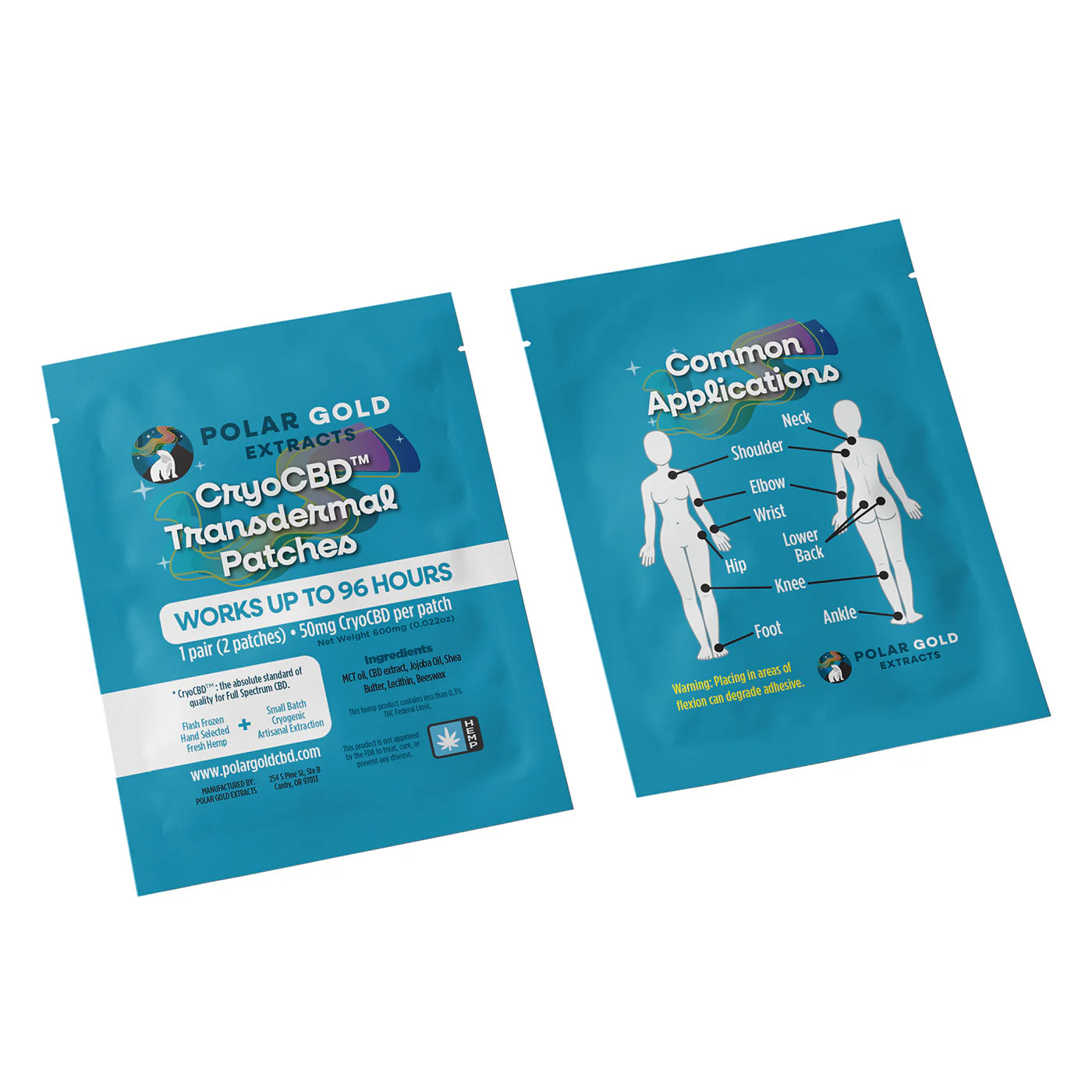 Transdermal Patches (2-Pack) | 100mg CBDa