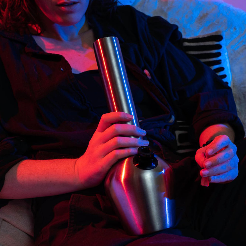 13" Double-Wall Insulated Bong | Original Stainless Steel