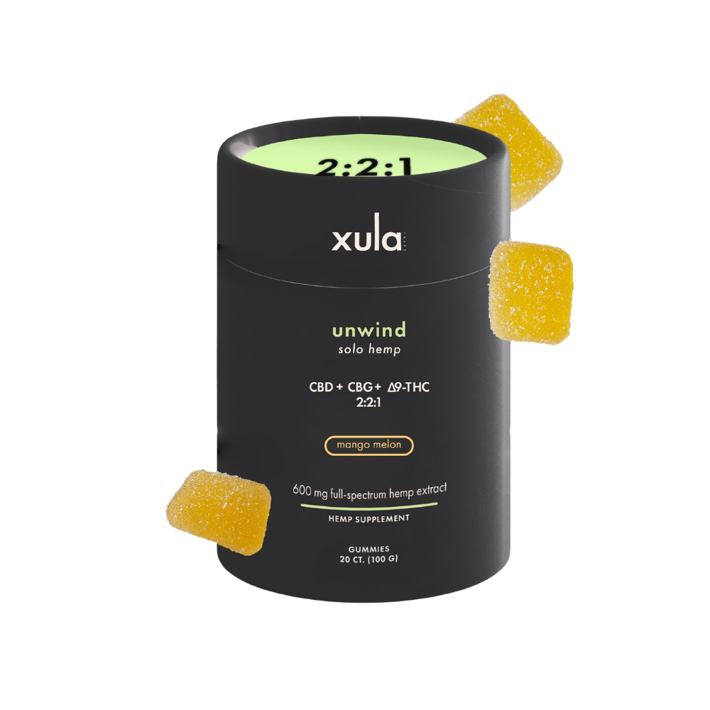Unwind - Solo Hemp Mango Melon Gummies