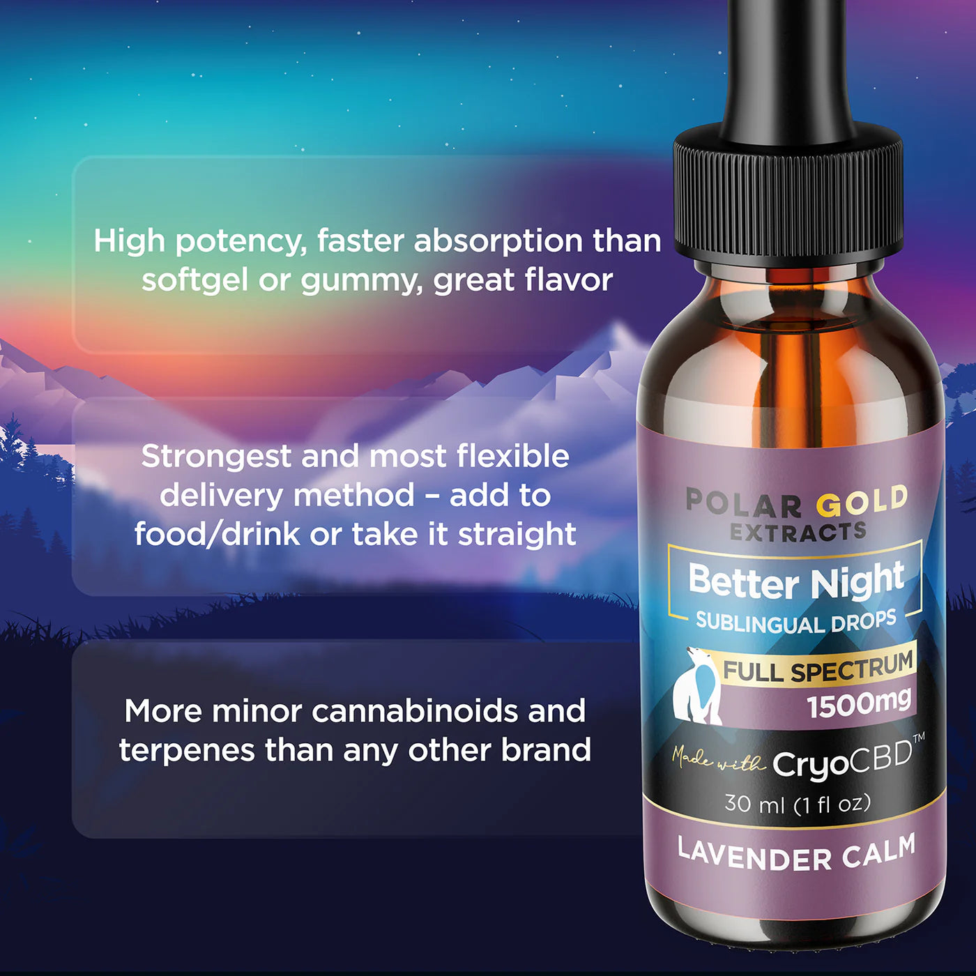 Better Night Drops | 1,500mg CBDa