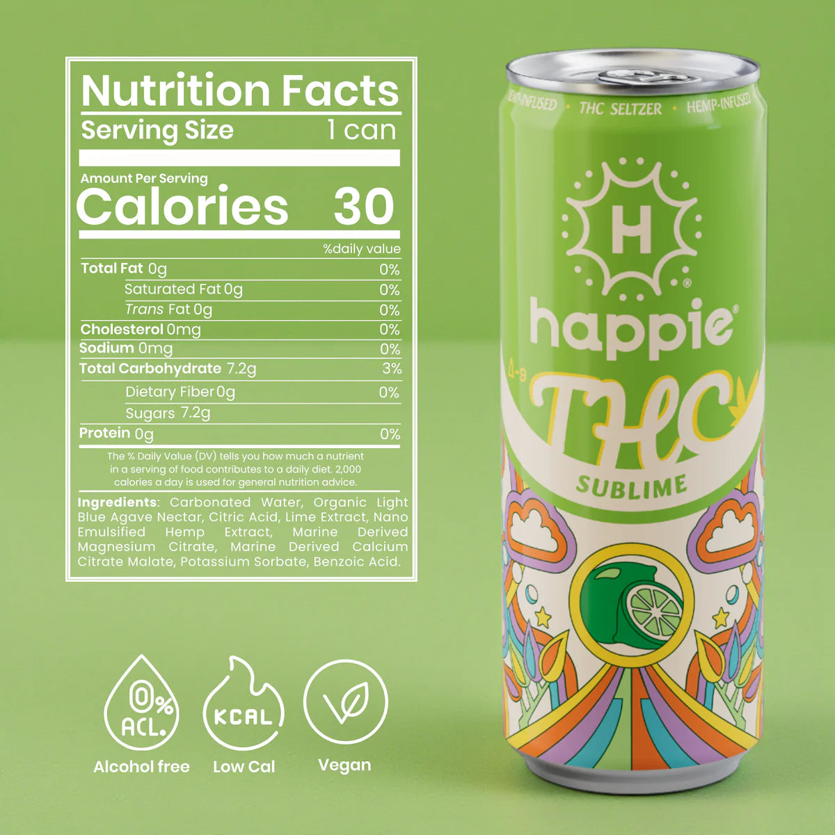 Sublime Happie THC 5mg 4 Pack