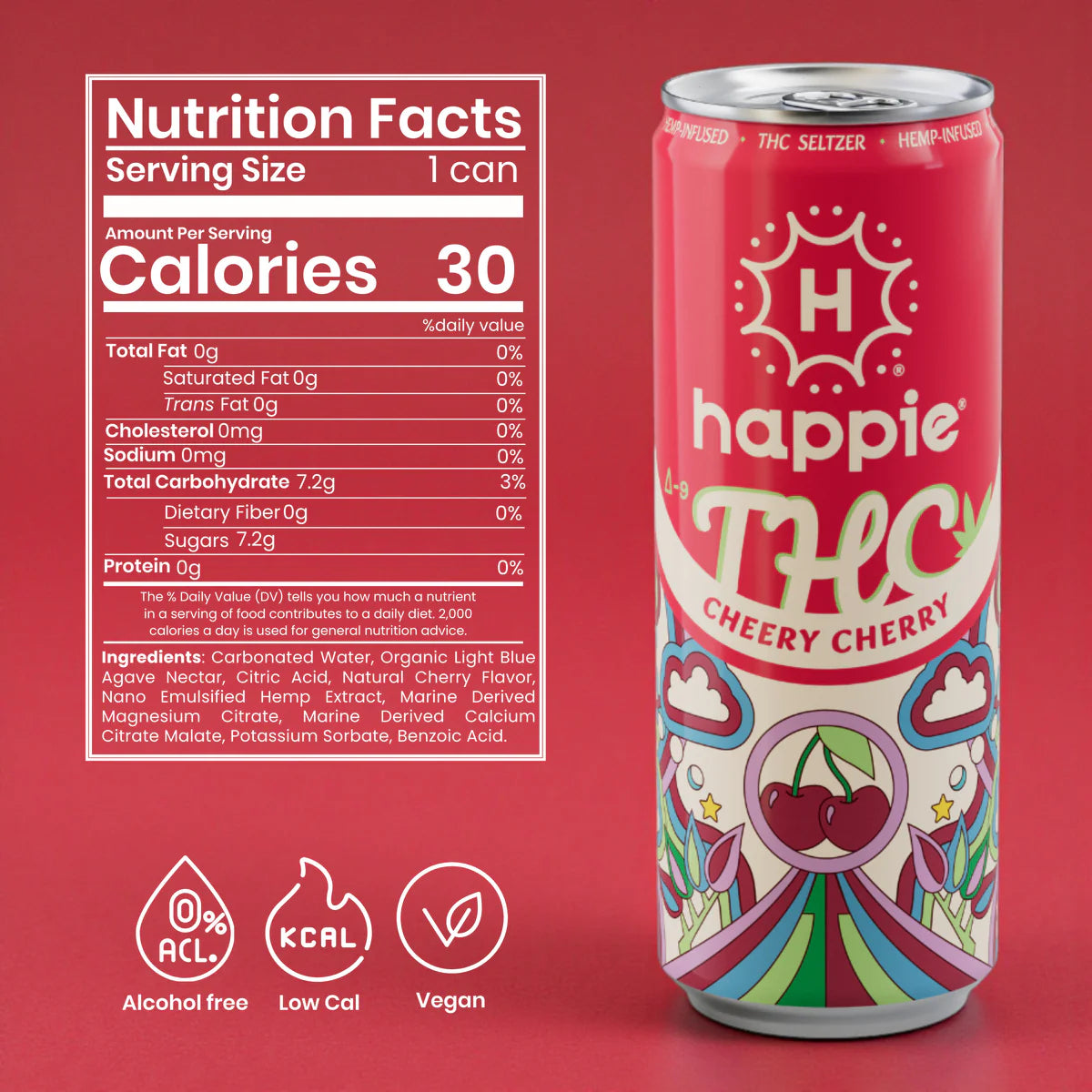 Cheery Cherry Happie THC 5mg 4 Pack