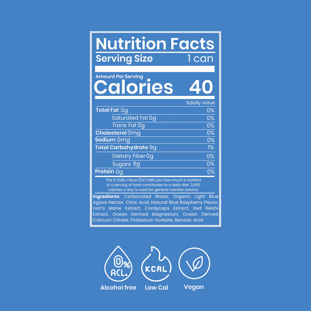 Happie Fungi Fusion Blue Raspberry 6 Pack