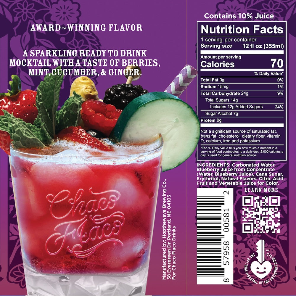 "Berry Mule" Sparkling Mocktail