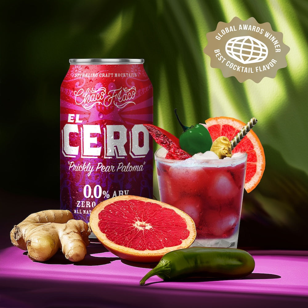 "Prickly Pear Paloma" Sparkling Mocktail